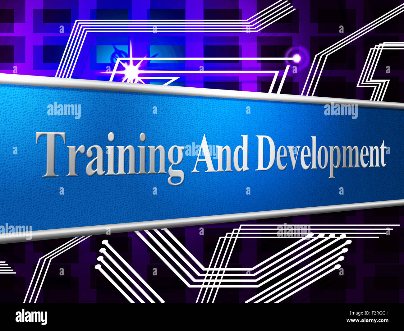 Training And Development Meaning Success Forming And Learn Stock Photo