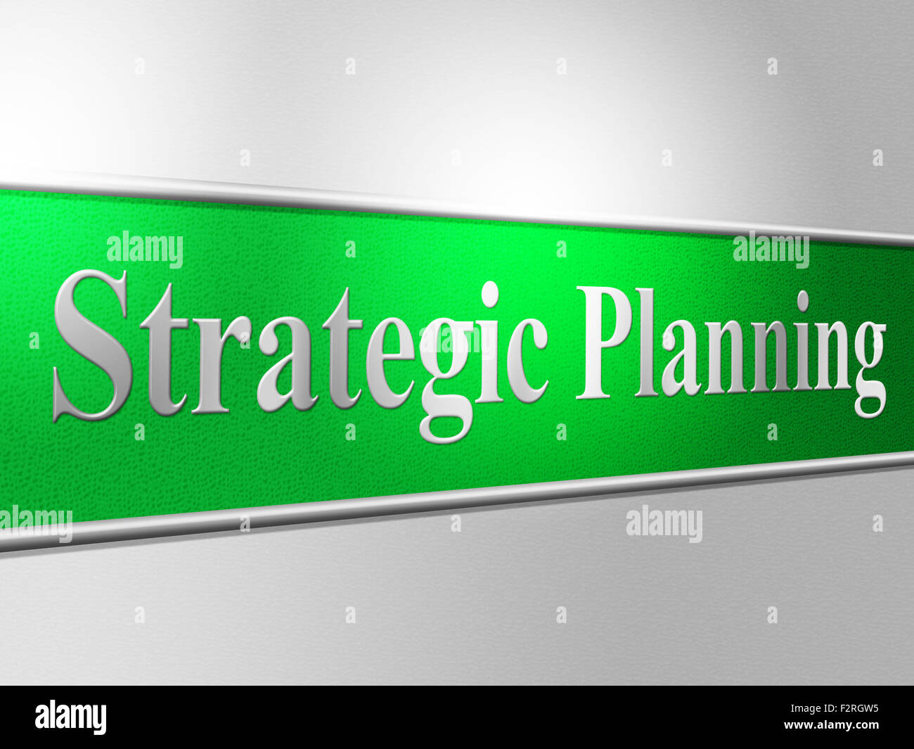 Strategic Planning Indicating Business Strategy And Agenda Stock Photo