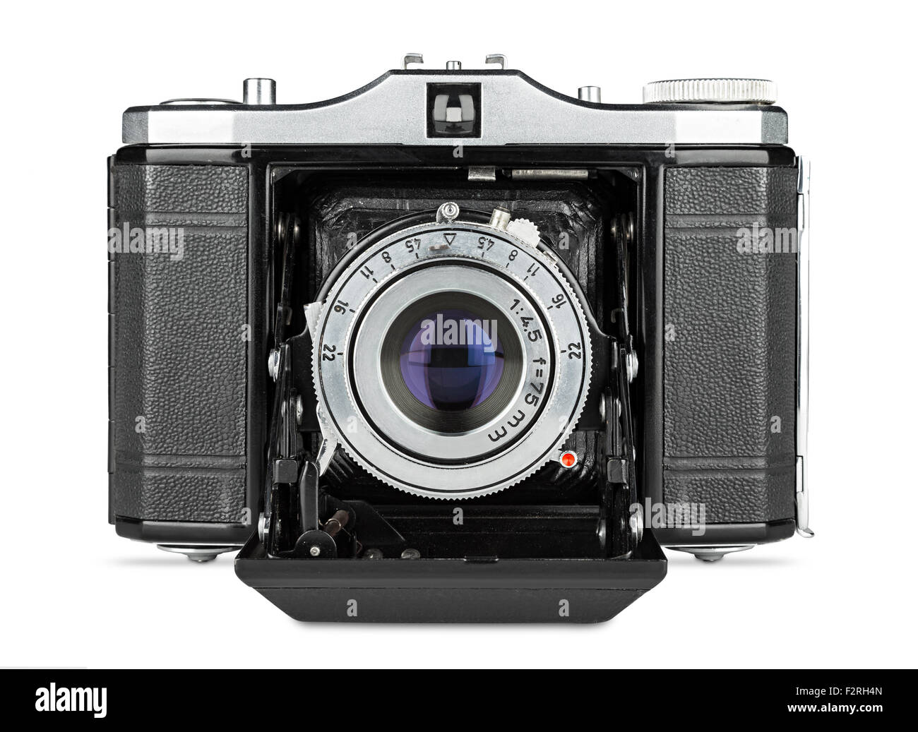 old retro photo camera isolated on white background Stock Photo - Alamy