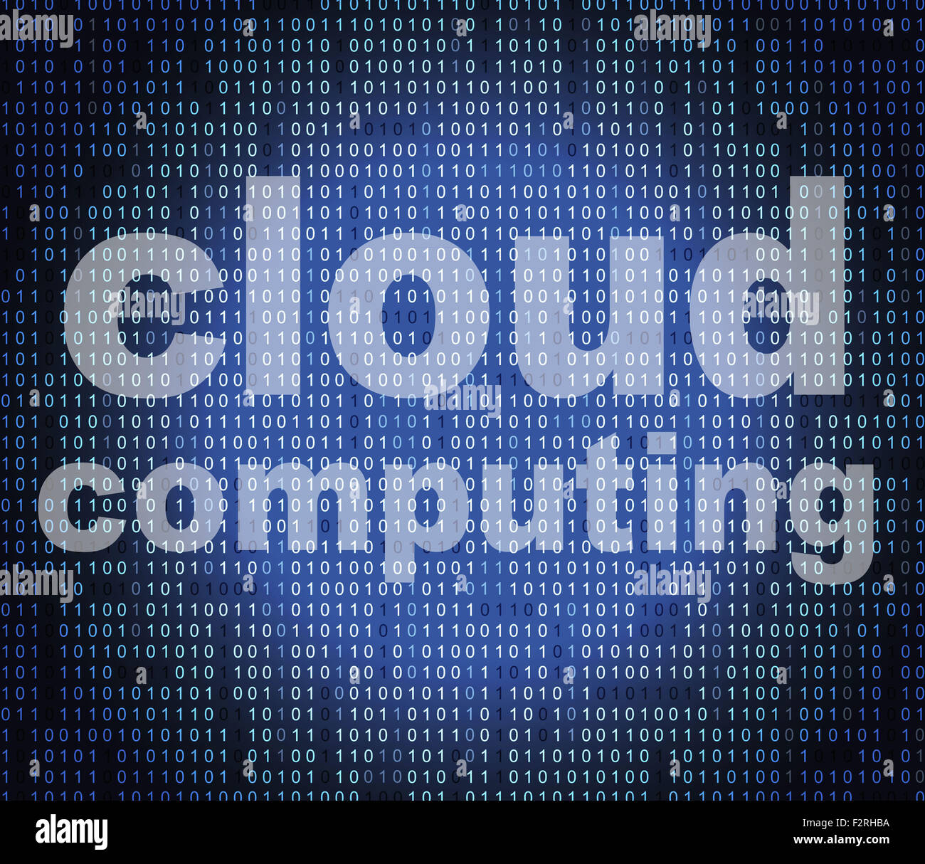 Cloud Computing Representing Network Server And Internet Stock Photo ...