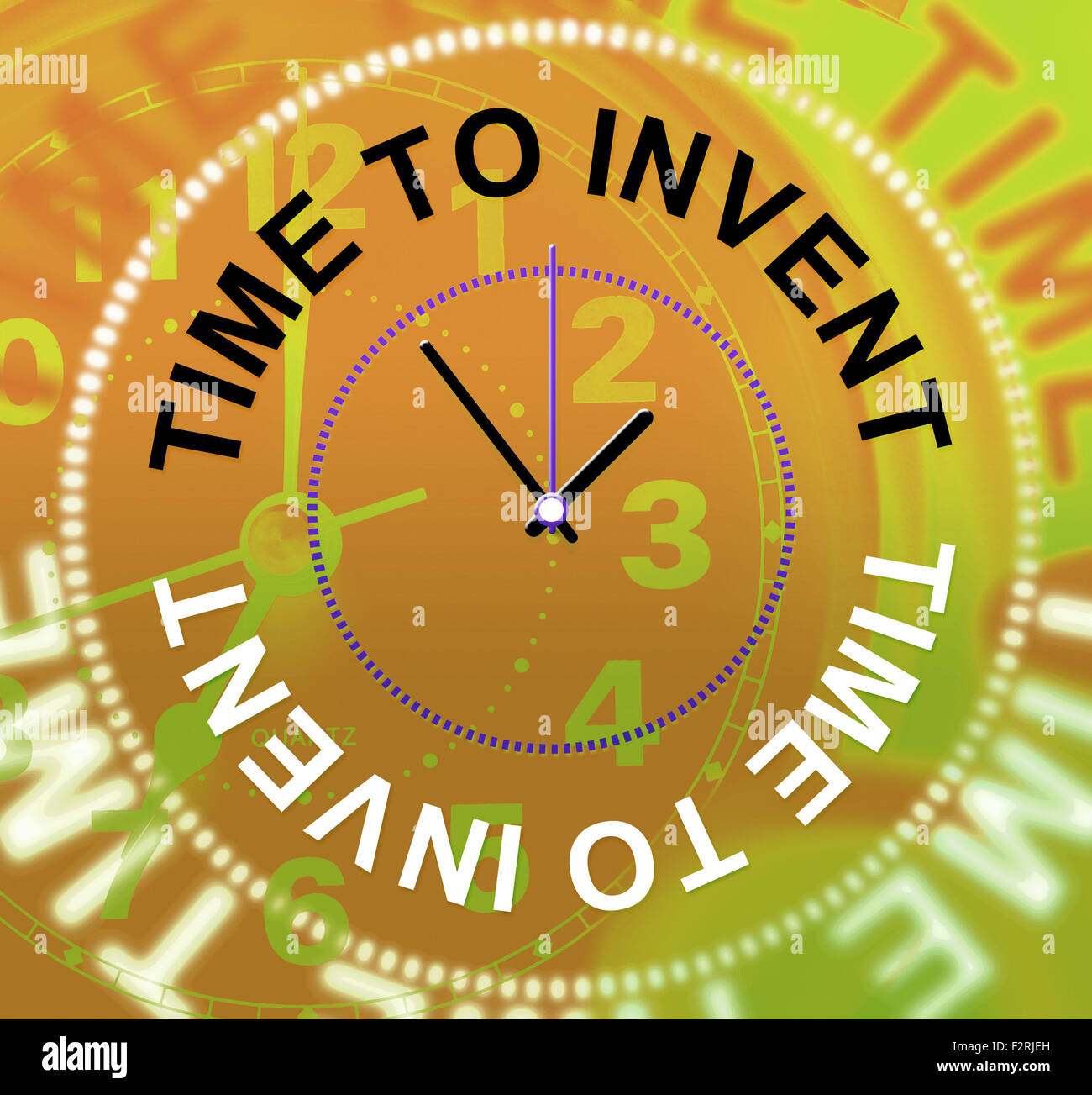 Time To Invent Indicating Concepts Inventing And Inventions Stock Photo Time To Invent Indicating Concepts Inventing And Inventions Stock Photo
