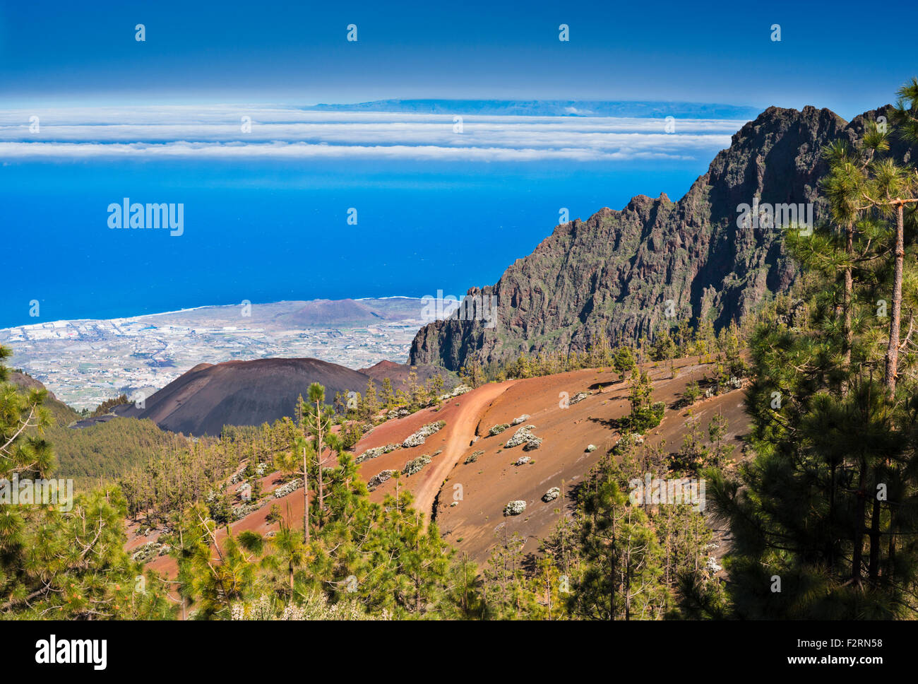 View Over Guimar Valley And The Young 1705 Arafo Scoria Cone From Caldera De Pedro Gil Tenerife With Gran Canaria In The Distance Stock Photo Alamy View Over Guimar Valley And The Young 1705 Arafo Scoria Cone From Caldera De Pedro Gil Tenerife With Gran Canaria In The Distance Stock Photo Alamy