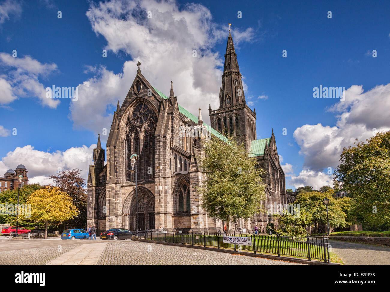 Glasgow Cathedral, also called the High Kirk of Glasgow or St Kentigern's or St Mungo's Cathedral, Glasgow, Scotland,UK. Stock Photo
