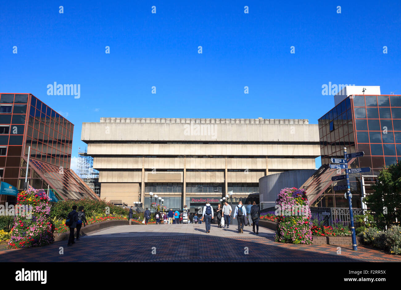 The old Birmingham Central Library shortly before demolition in 2016, Birmingham, England Stock Photo