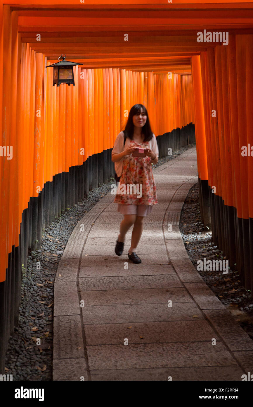 Japanese city, people and landscapes Stock Photo