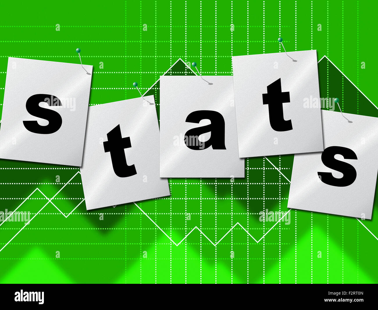 Stats Data Representing Statistical Analysis And Facts Stock Photo