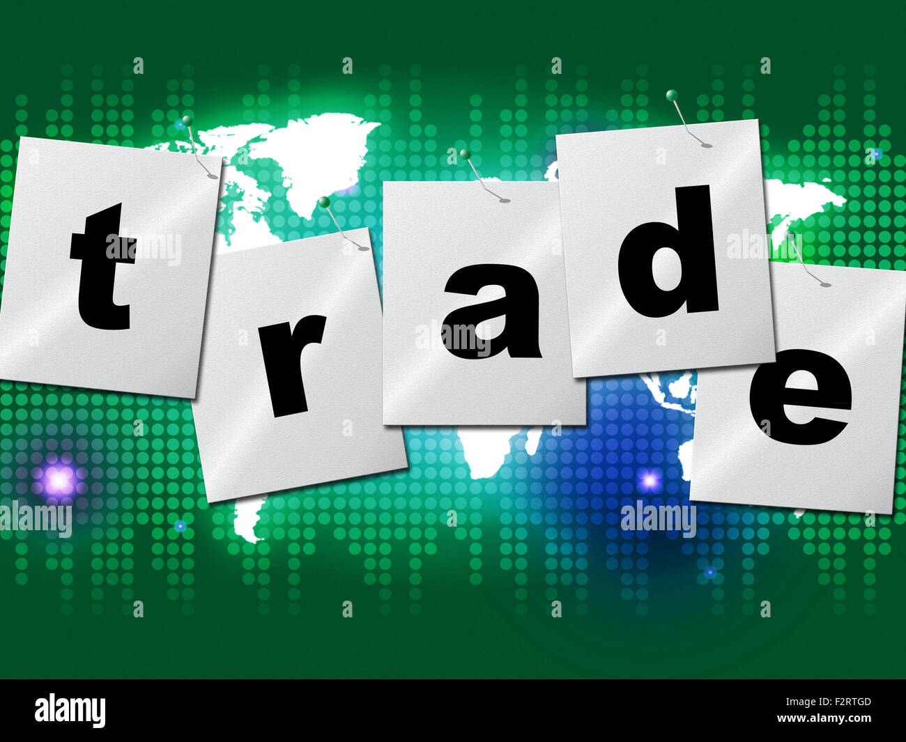 Trade Trading Showing Buy Sell And Selling Stock Photo - Alamy