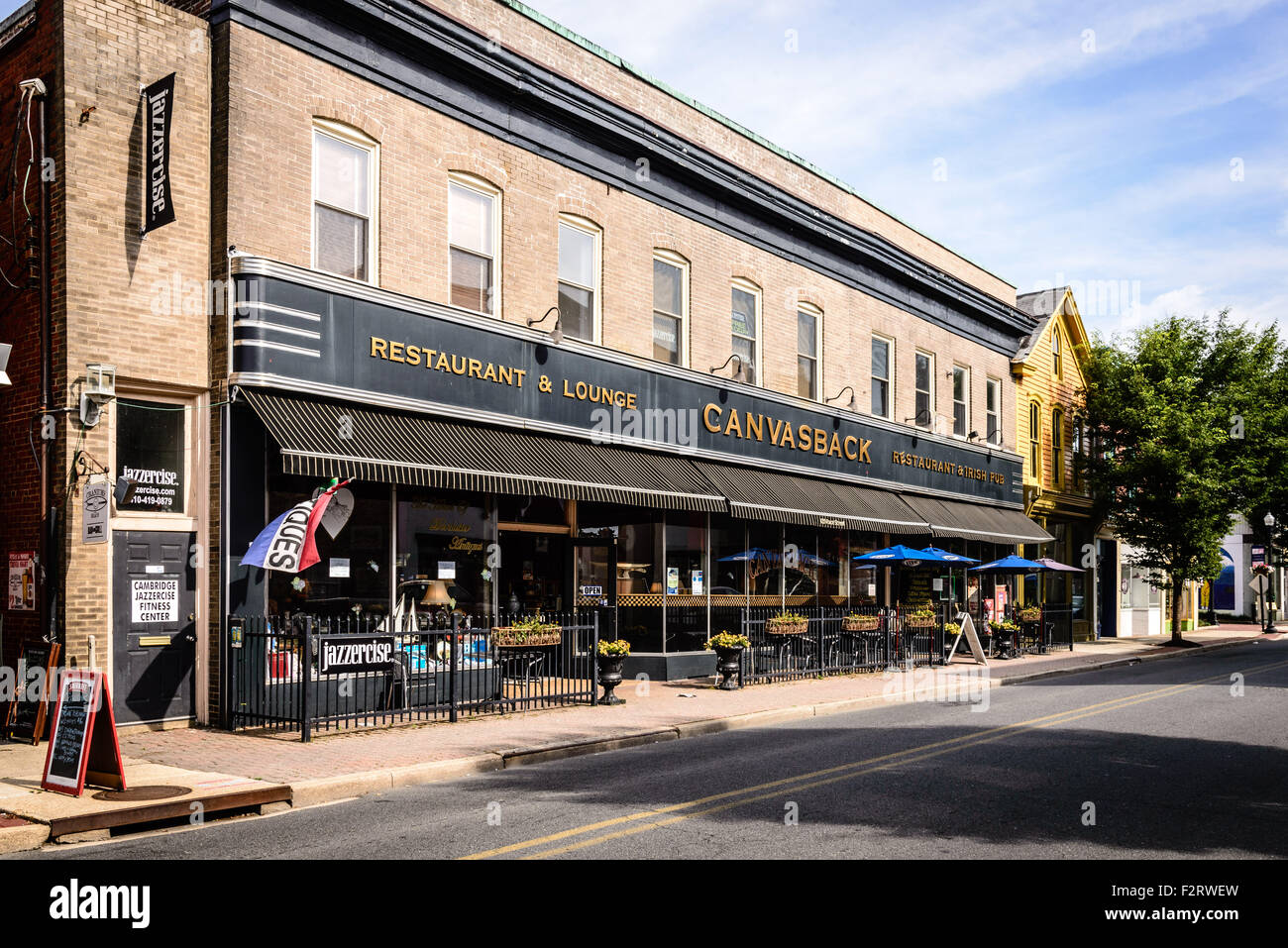 Canvasback Restaurant & Irish Pub, 420 Race Street, Cambridge, Maryland Stock Photo