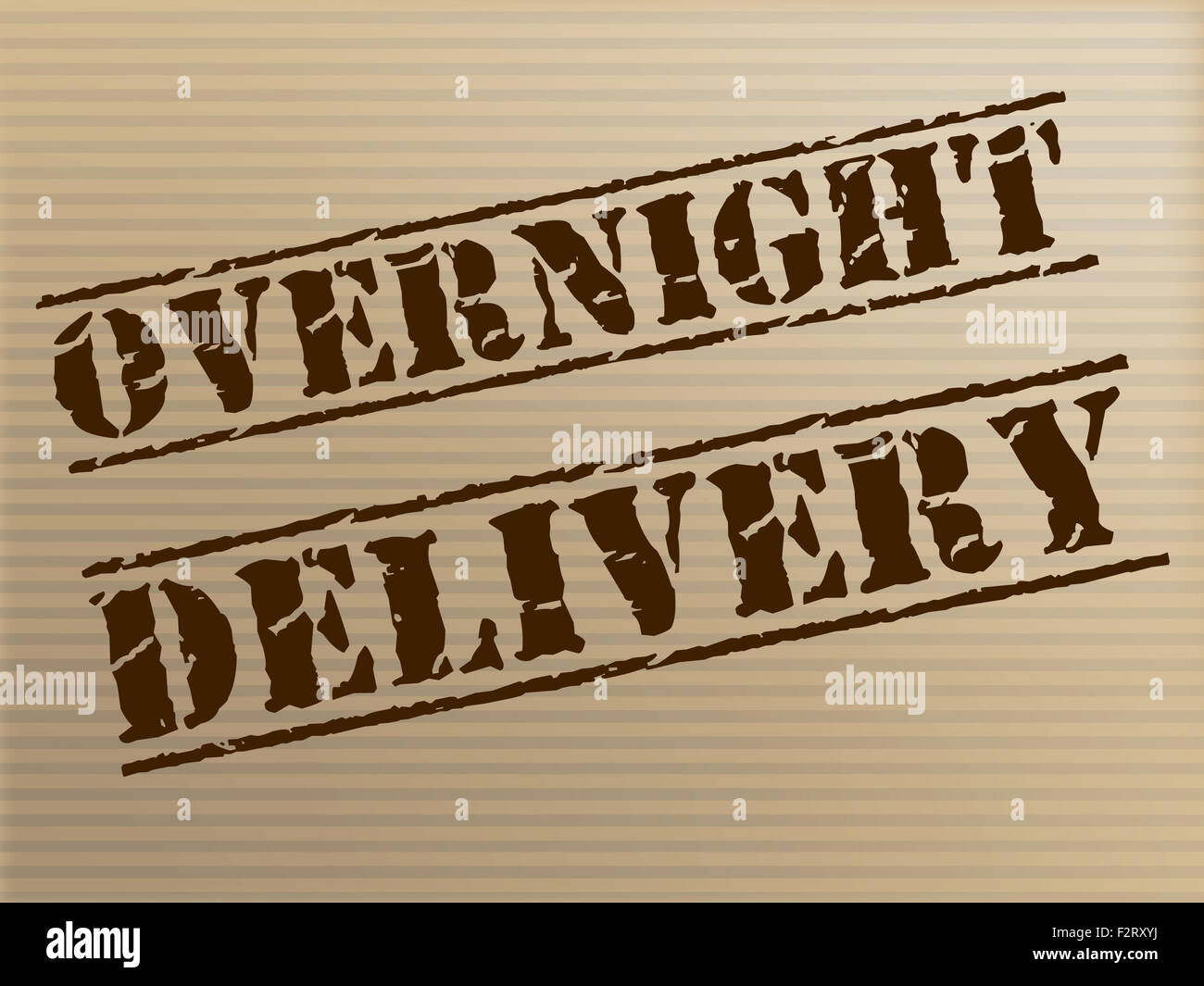 Overnight Delivery Meaning Parcel Shipping And Express Stock Photo Alamy