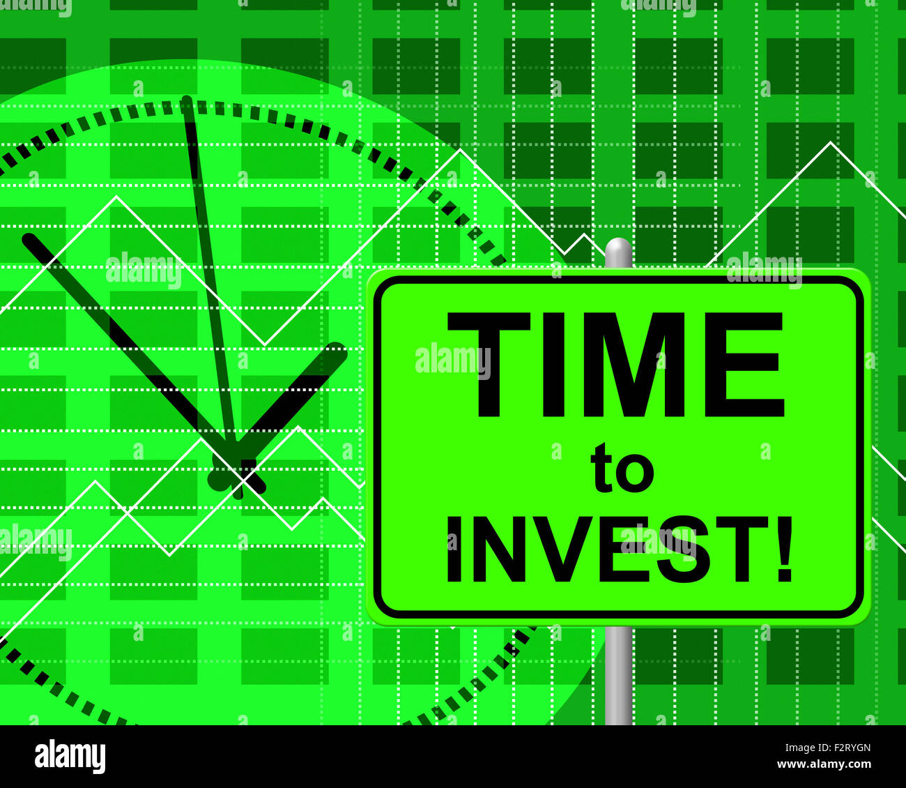 Time To Invest Meaning Return On Investment And Now Stock Photo Alamy