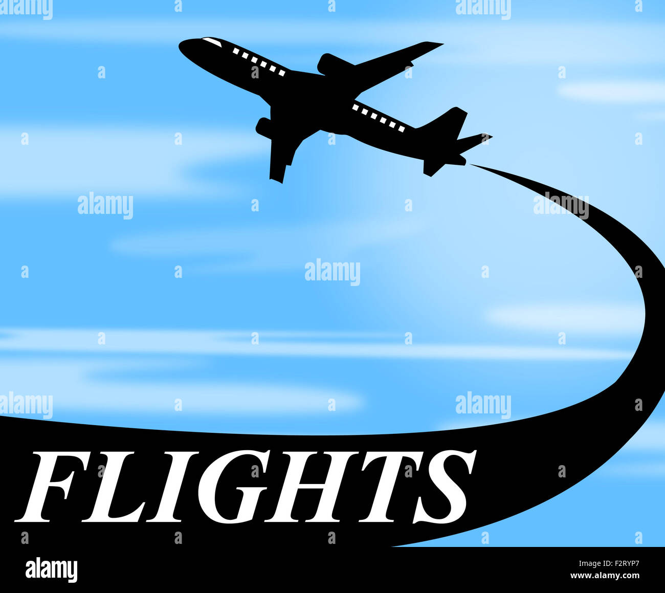 Flights Plane Meaning Go On Leave And Jet Aircraft Stock Photo Alamy