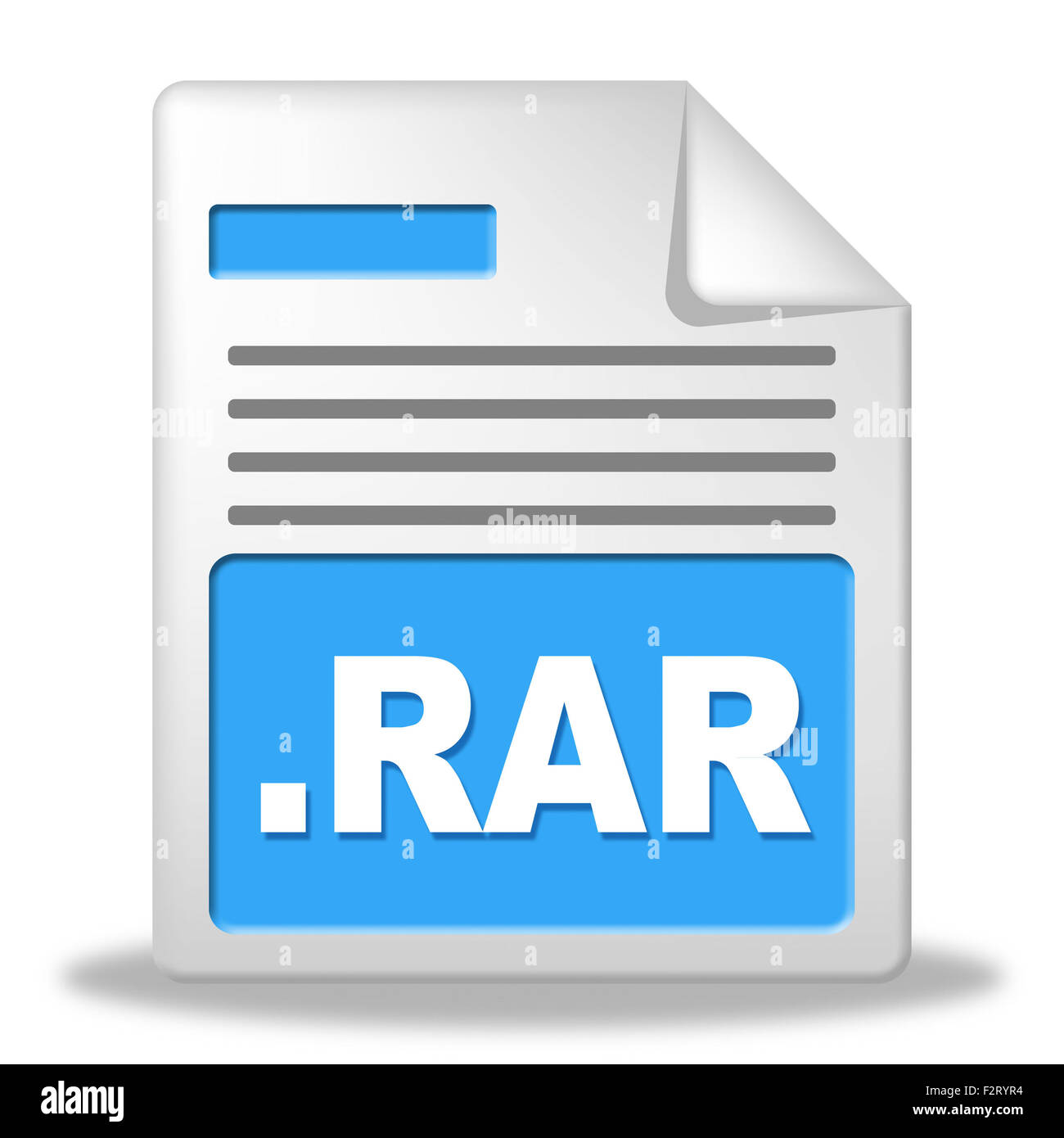 Zipped File Meaning Administration Organized And Document Stock Photo