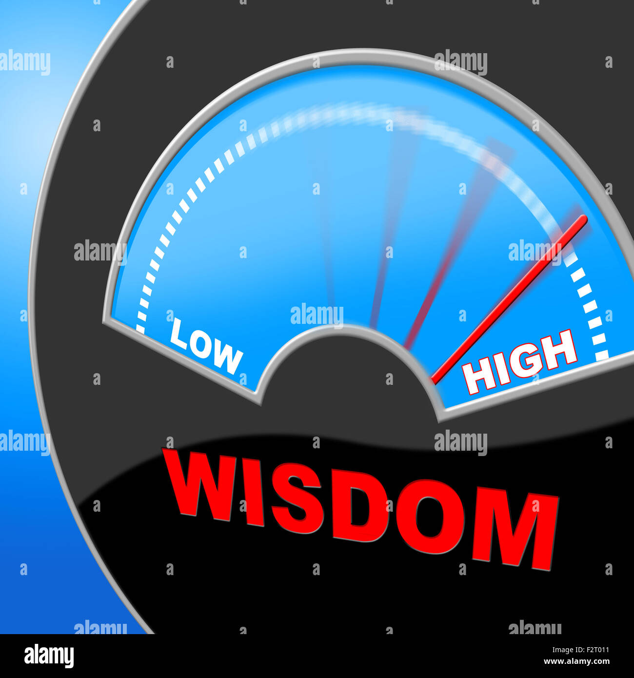 Wisdom High Showing Wise Intellect And Proficiency Stock Photo