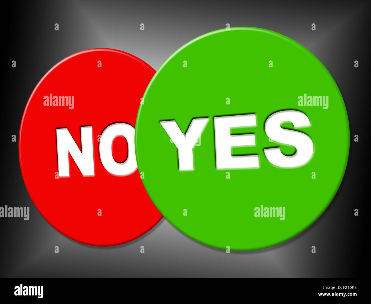 Yes Message Indicating All Right And Contact Stock Photo - Alamy