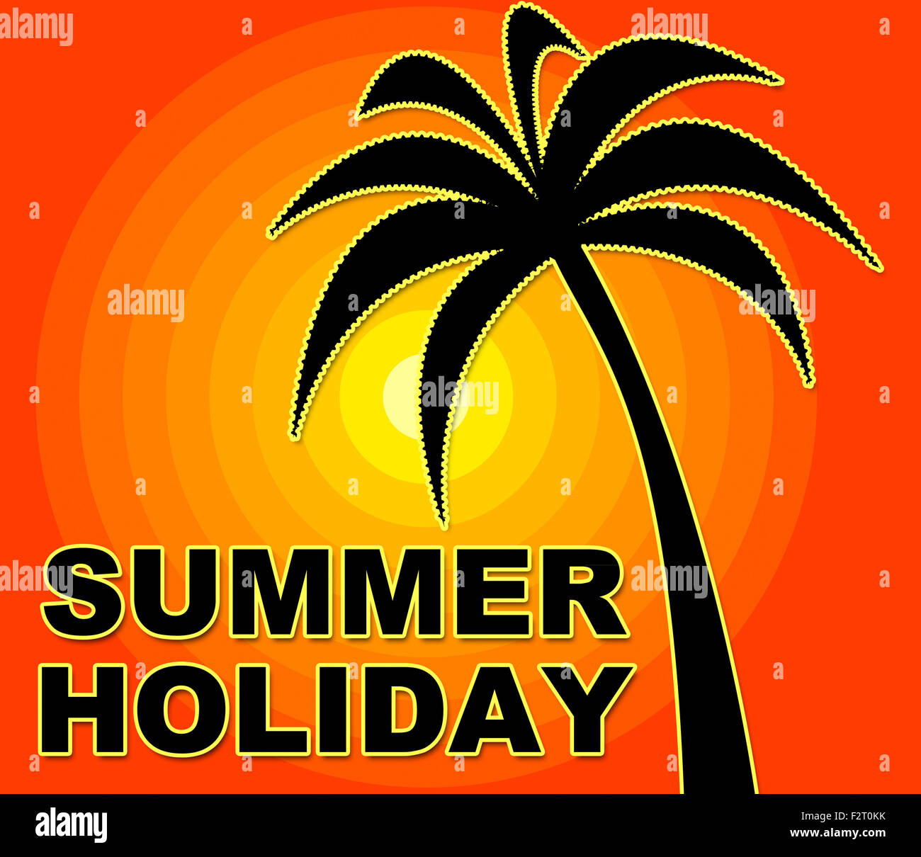 Summer Holiday Indicating Go On Leave And Time Off Stock Photo