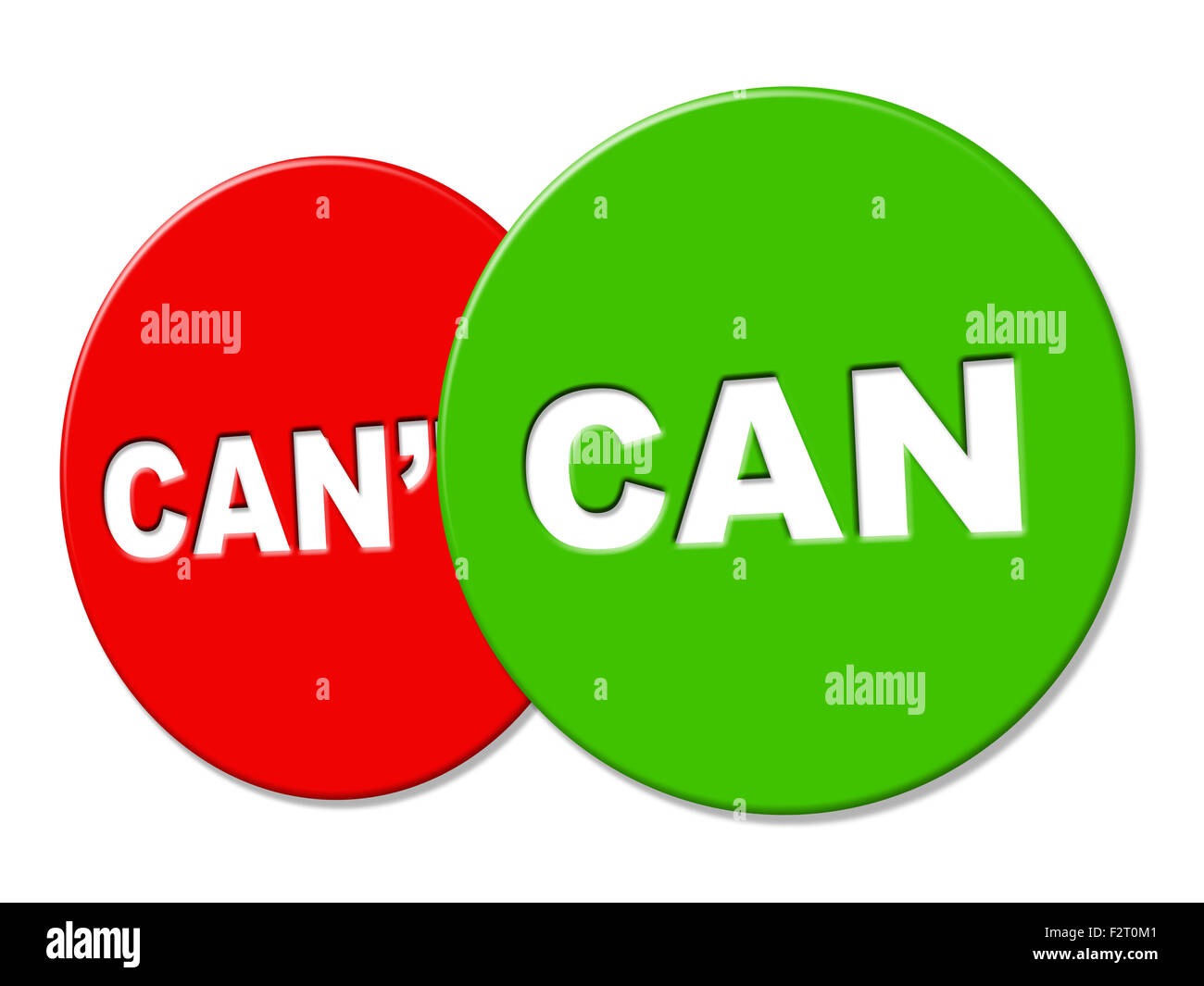 Can Sign Indicating Within Reach And Attainable Stock Photo - Alamy