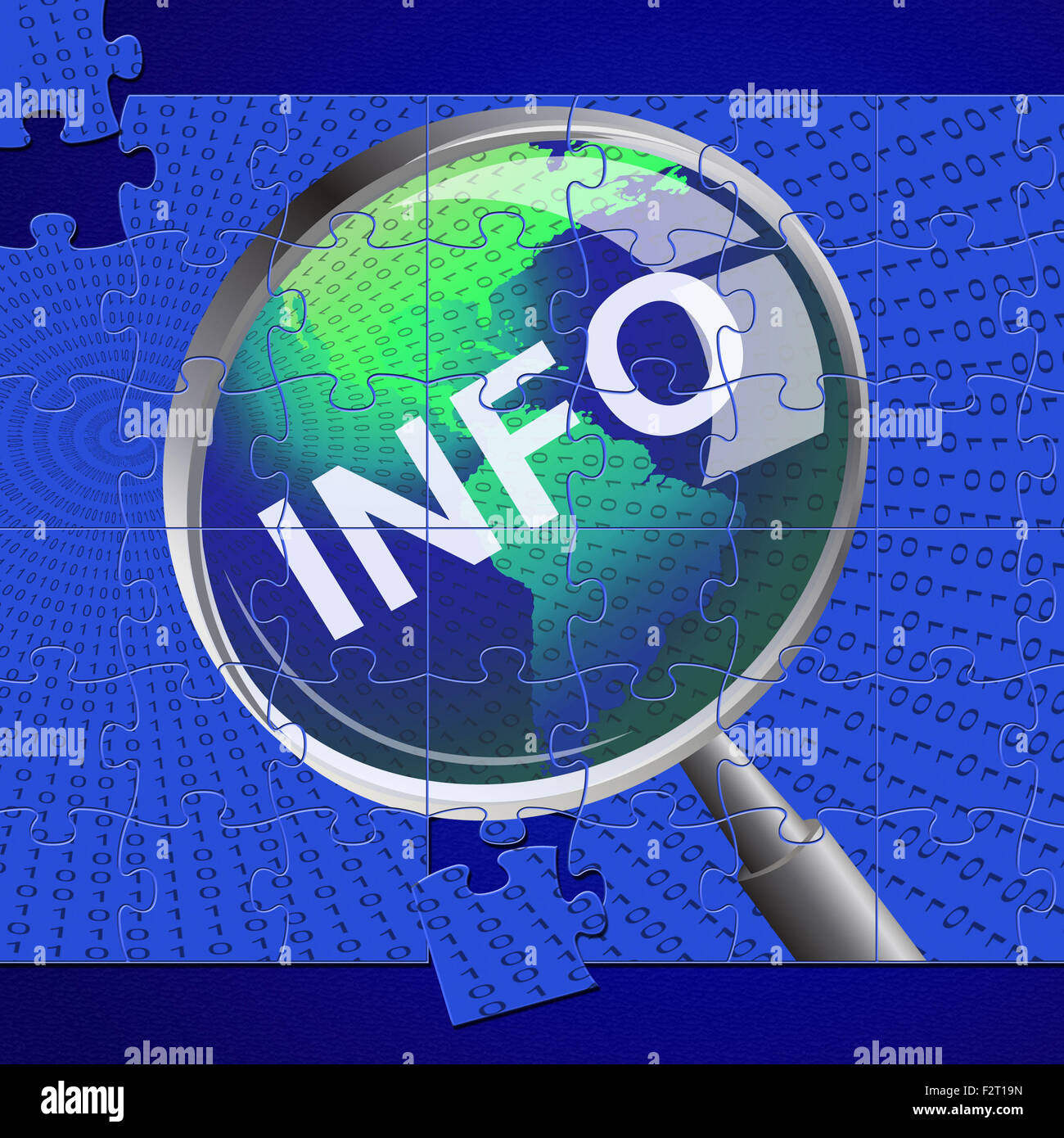 Info Magnifier Meaning Search Inform And Support Stock Photo Alamy