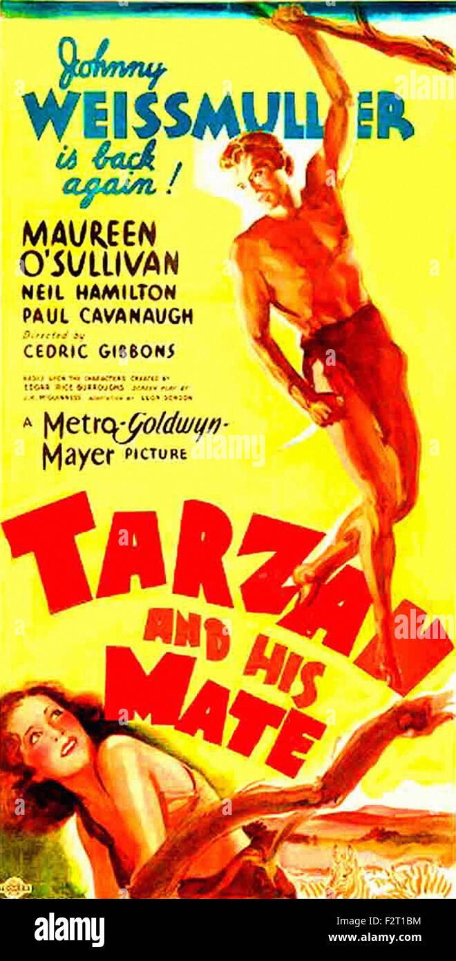 Tarzan and His Mate - Movie Poster Stock Photo