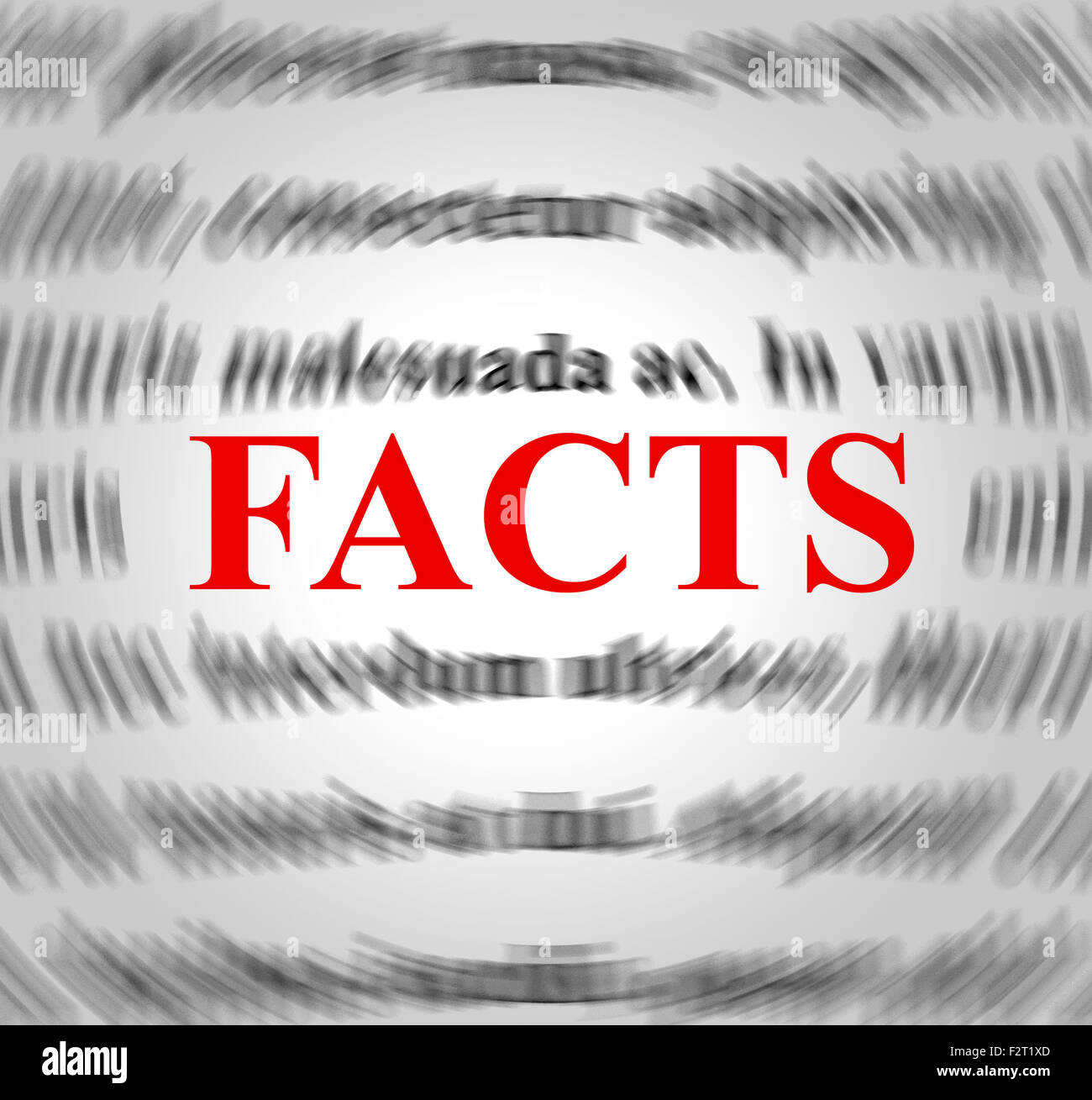 Facts Definition Meaning Knowledge Meant And Information Stock Photo