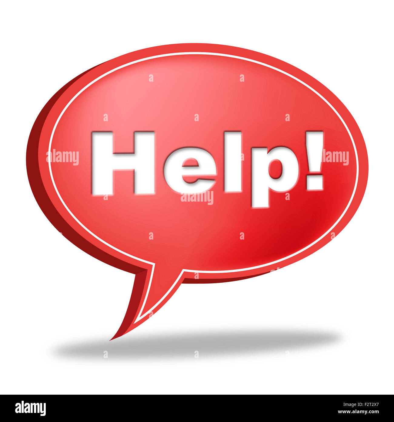 Help Speech Bubble Meaning Faq Information And Assisting Stock Photo