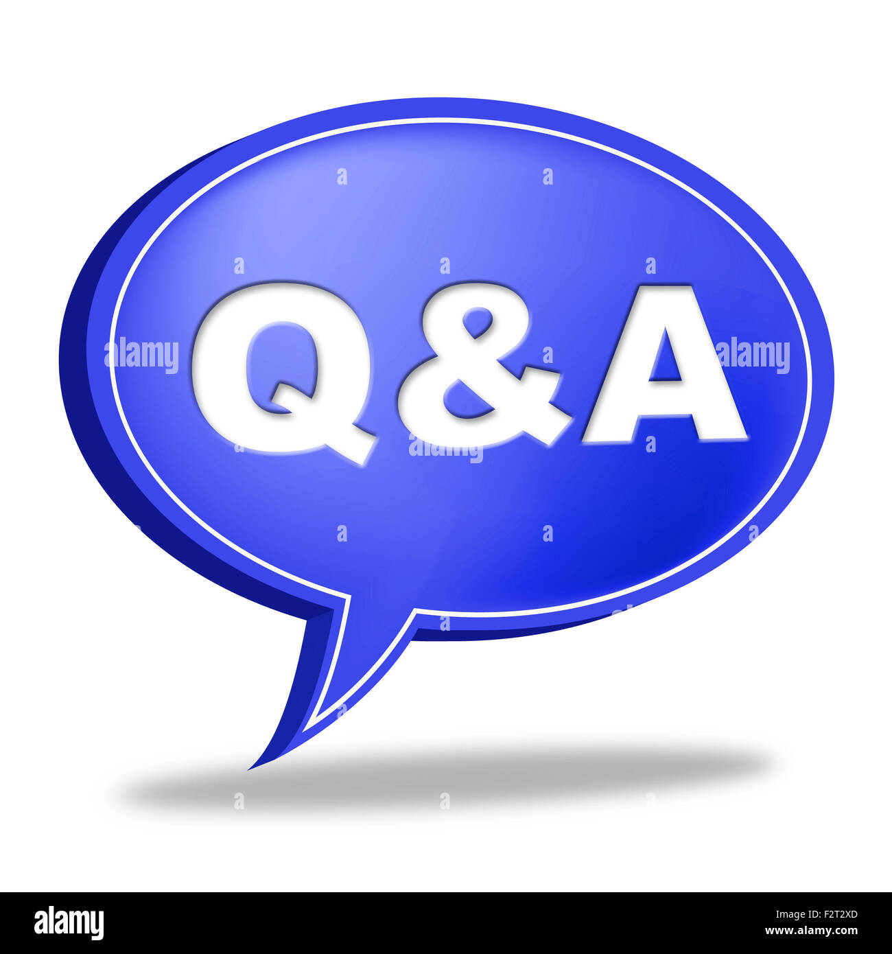 Q And A Indicating Assist Information And Helps Stock Photo Alamy