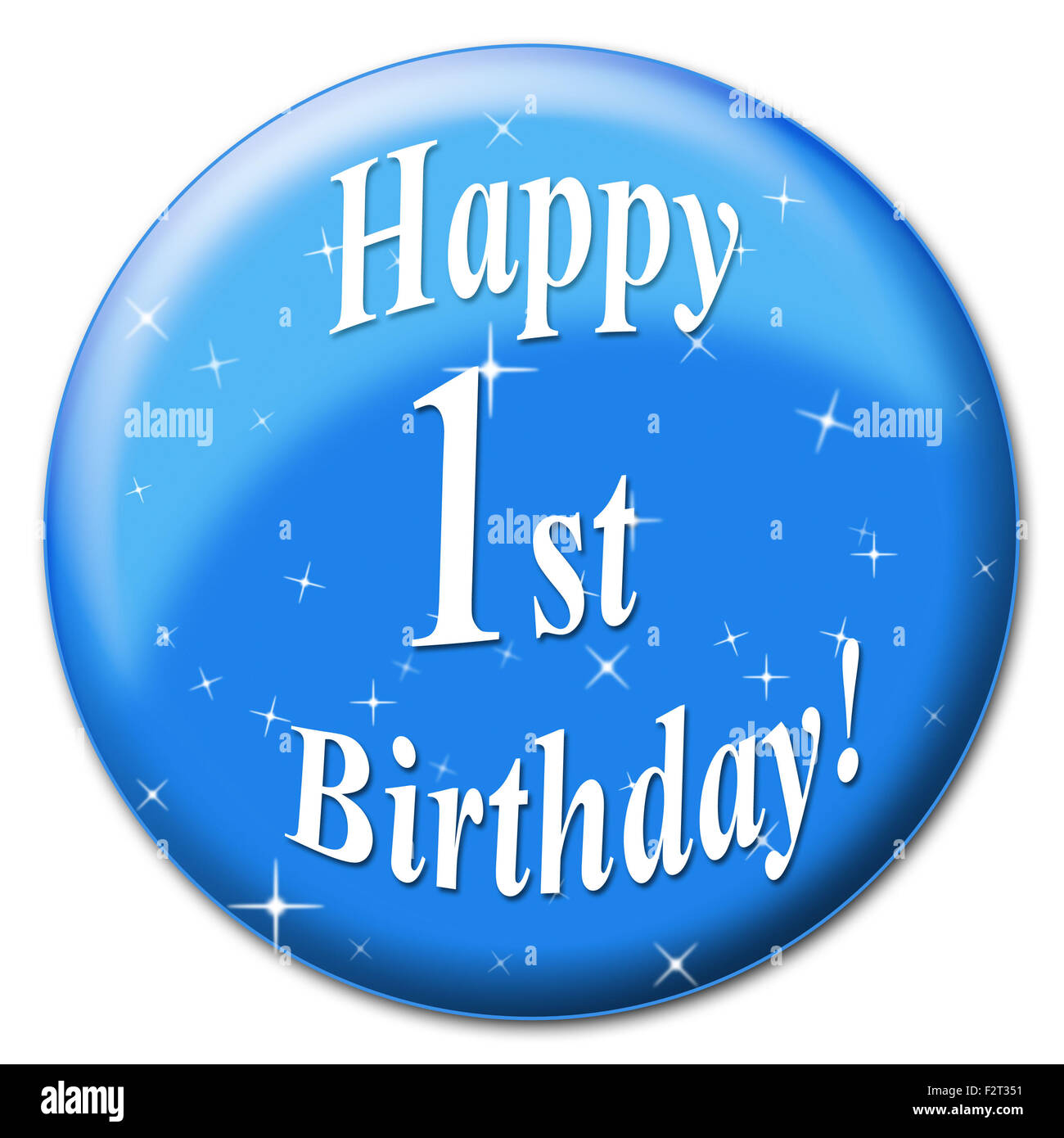 Happy First Birthday Representing Party Celebrate And Congratulation