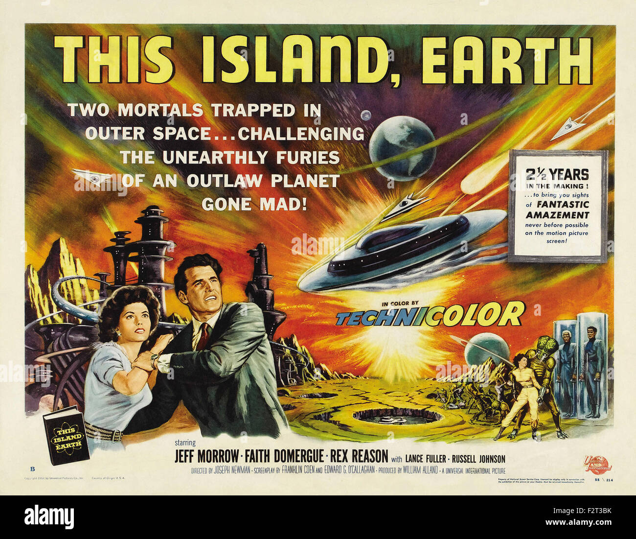 This Island Earth - Movie Poster Stock Photo