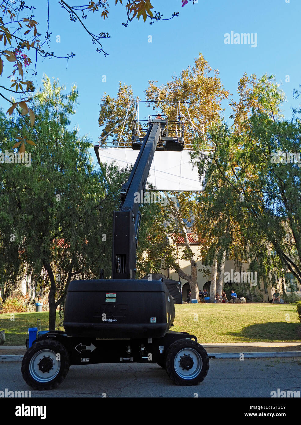 Filming a Movie on Location Stock Photo