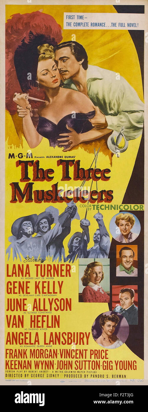 Three Musketeers, The (1948) - Movie Poster Stock Photo