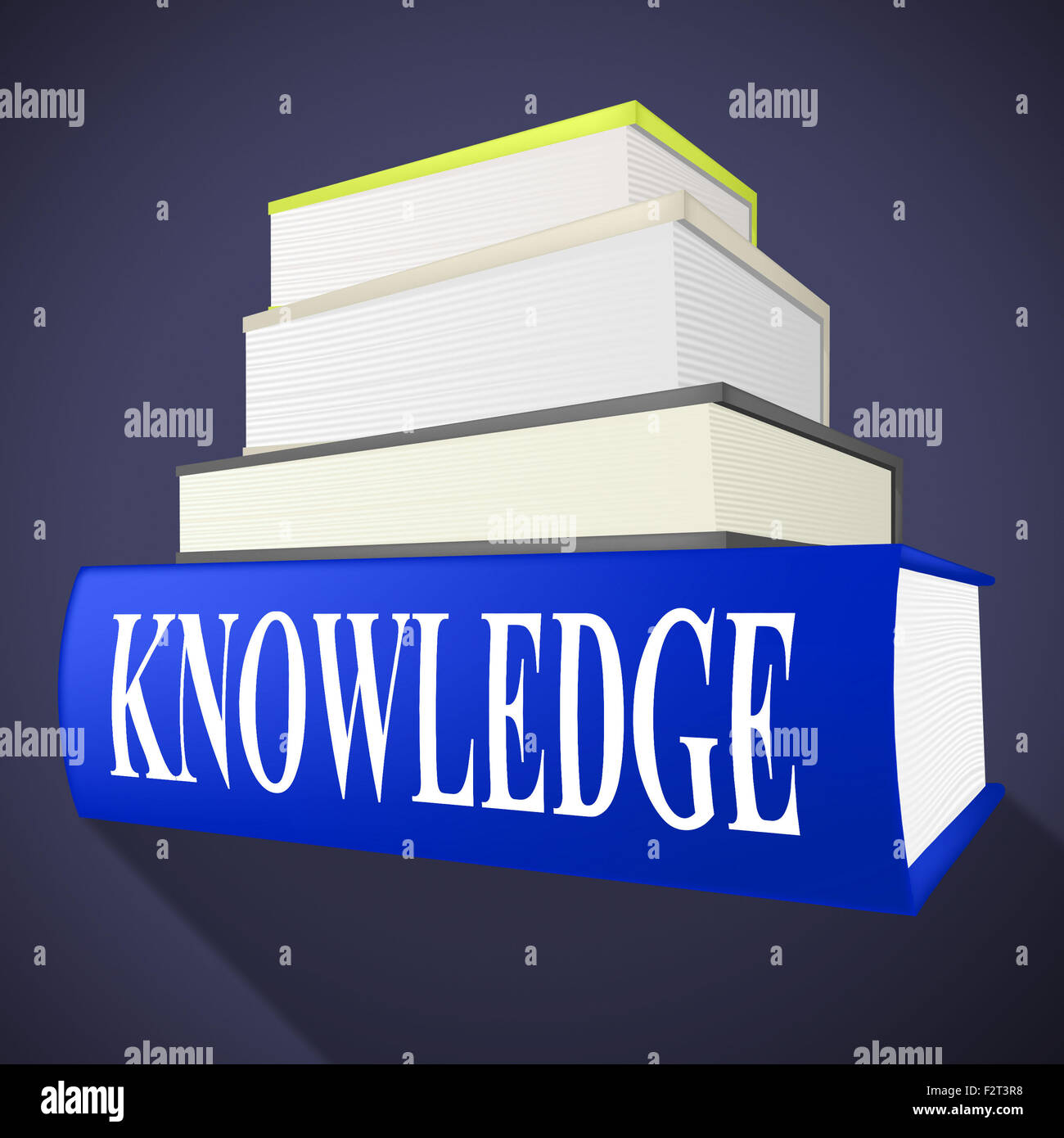 Knowledge Book Indicating Non-Fiction Understanding And Expertness Stock Photo