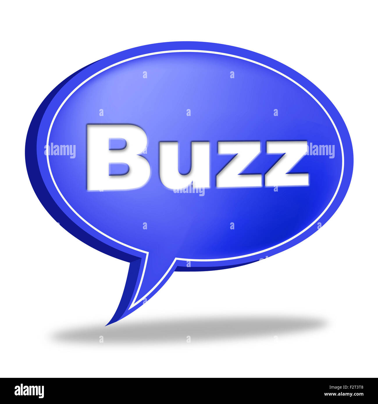 Buzz inscriptionhandwritten text in speech bubble Vector Image
