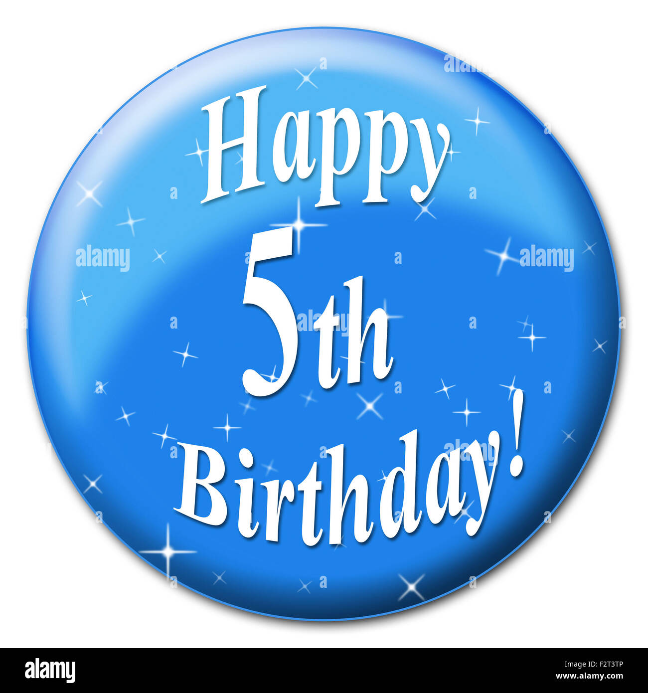 Happy Fifth Birthday Representing Five Celebrate And Celebration Stock ...