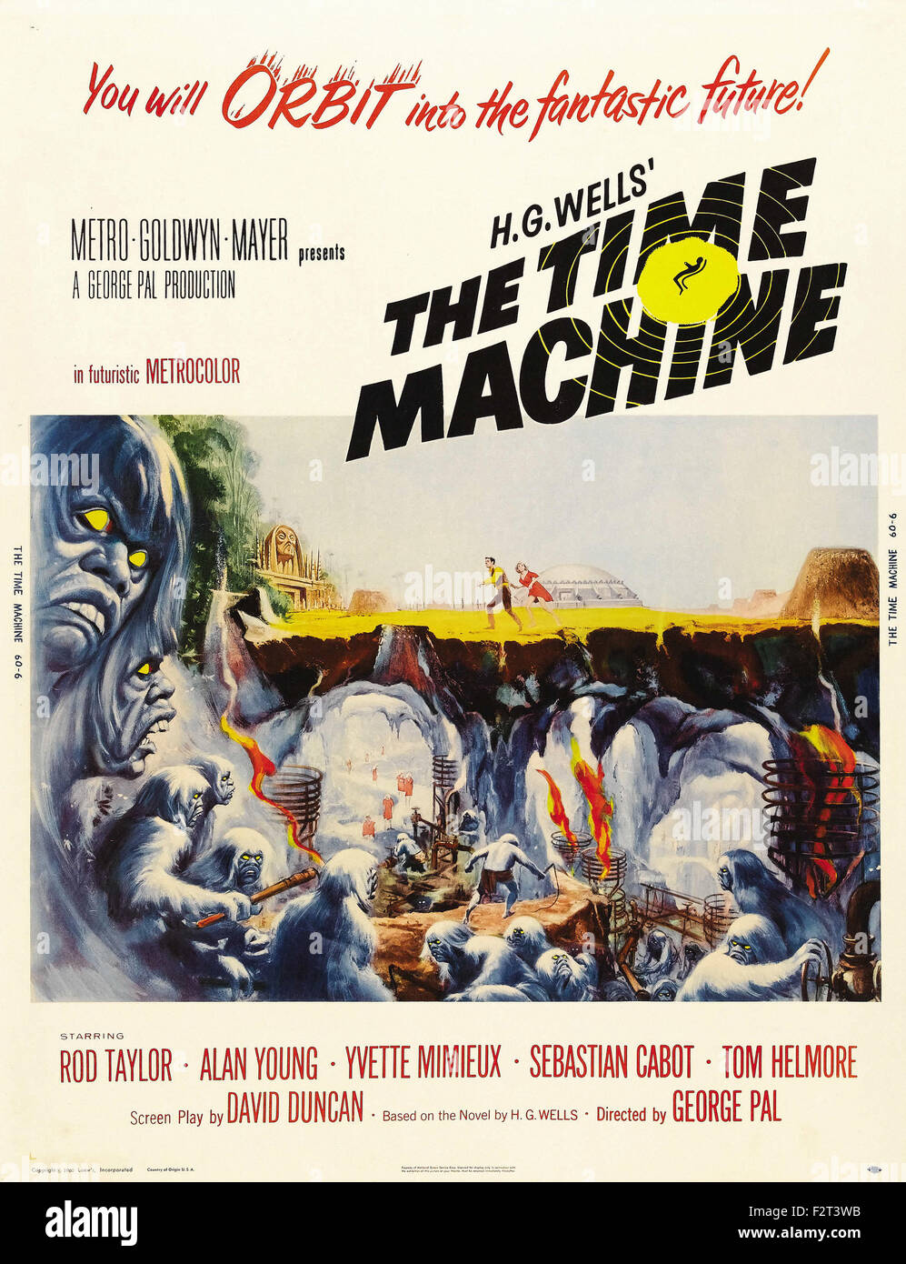 Time Machine, The - Movie Poster Stock Photo