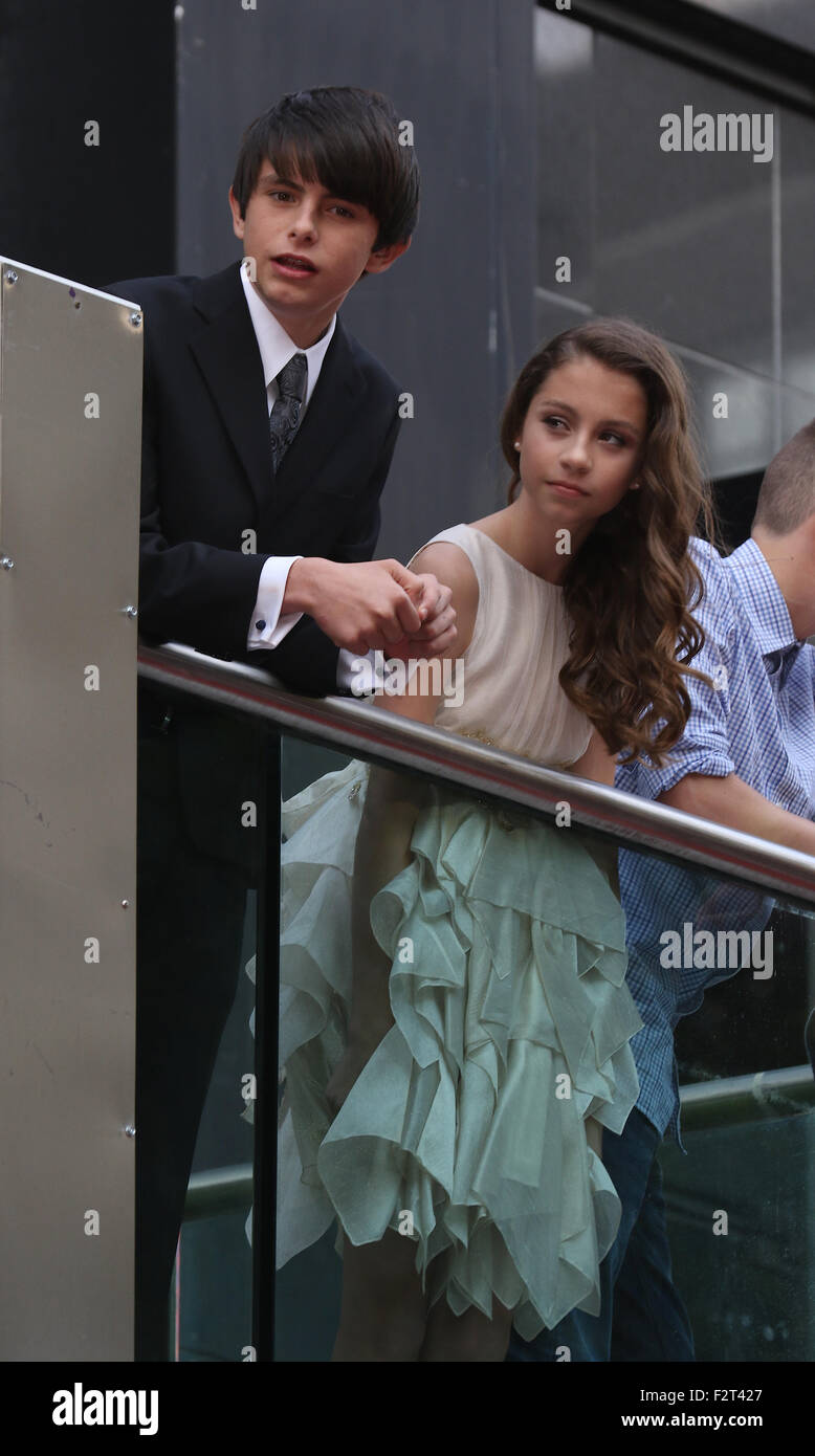 LONDON, UK, 8th July 2015: Dylan Michael Douglas and Carys Zeta-Douglas ...