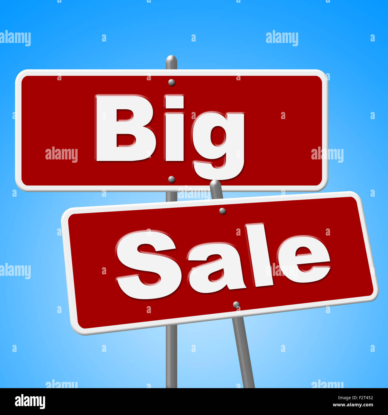 Big Sale Signs Meaning Closeout Promotional And Message Stock Photo Alamy