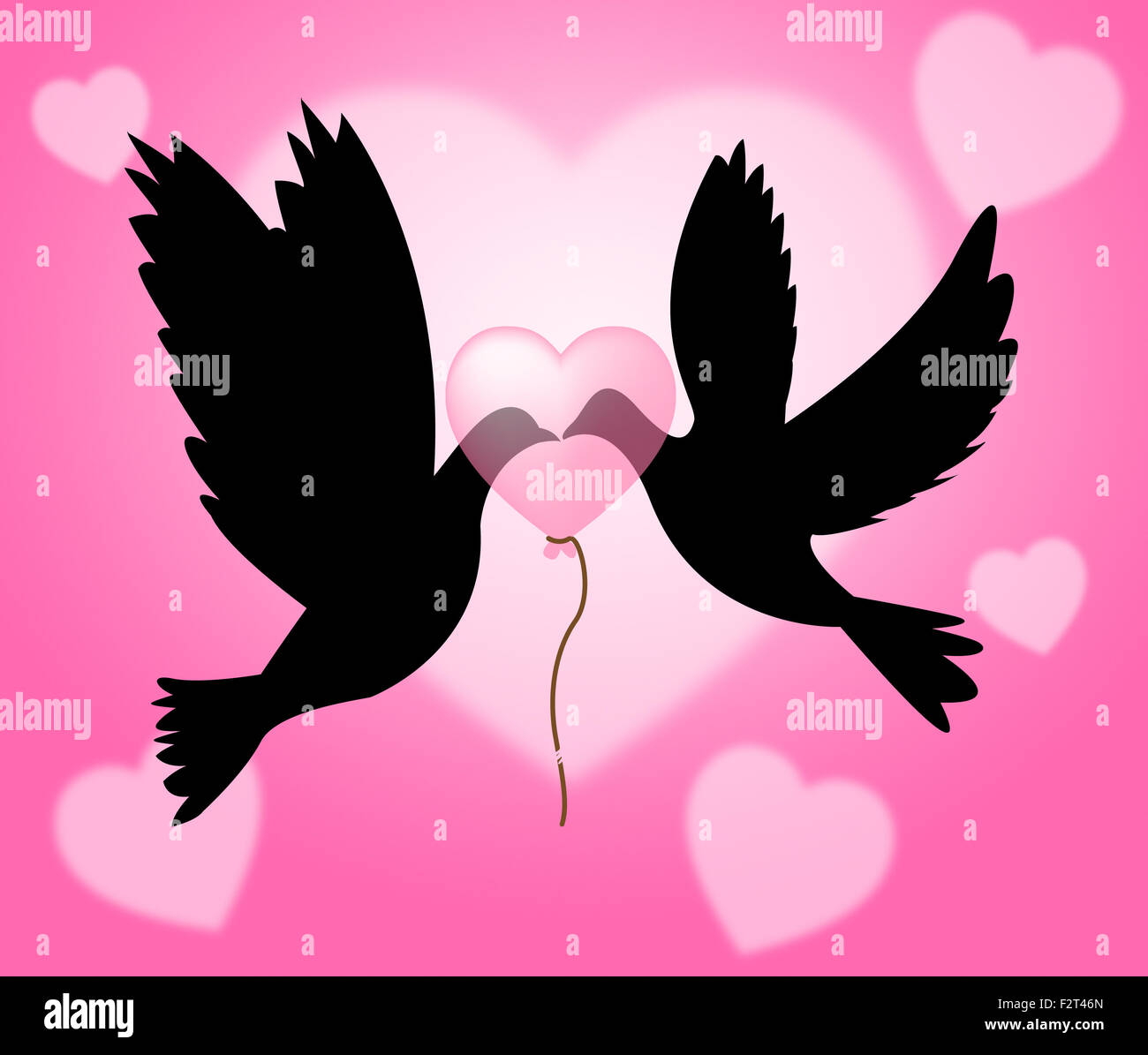 Peace Doves Meaning Love Not War And Flock Of Birds Stock Photo Alamy