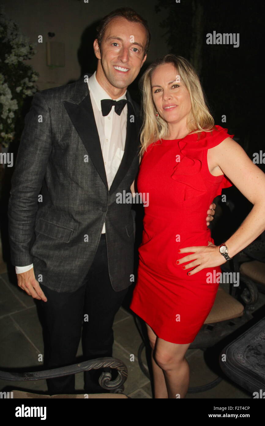 Hollywood, California, USA. 21st Sep, 2015. I15781CHW.Her Highness Princess Antonia Schaumburg- Lippe Birthday Party Hosted by Sue Wong.The Cedars, Los Angeles, CA.09/21/2015.PRINCE MARIO-MAX SCHAUMBURG-LIPPE AND CHRISTY OLDHAM.©Clinton H. Wallace/Photomundo International/ Photos Inc © Clinton Wallace/Globe Photos/ZUMA Wire/Alamy Live News Stock Photo