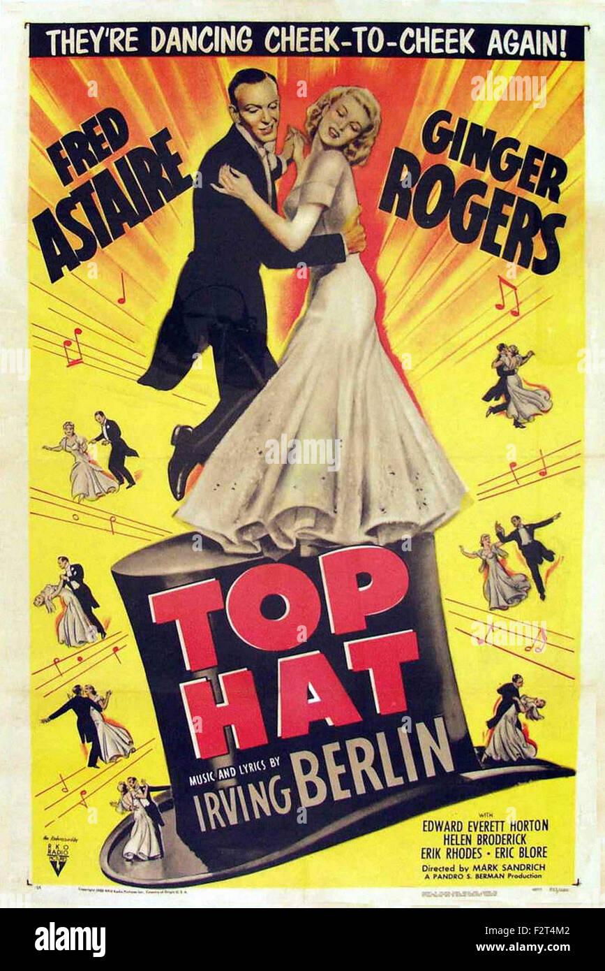 Top Hat Movie Poster Stock Photo Alamy