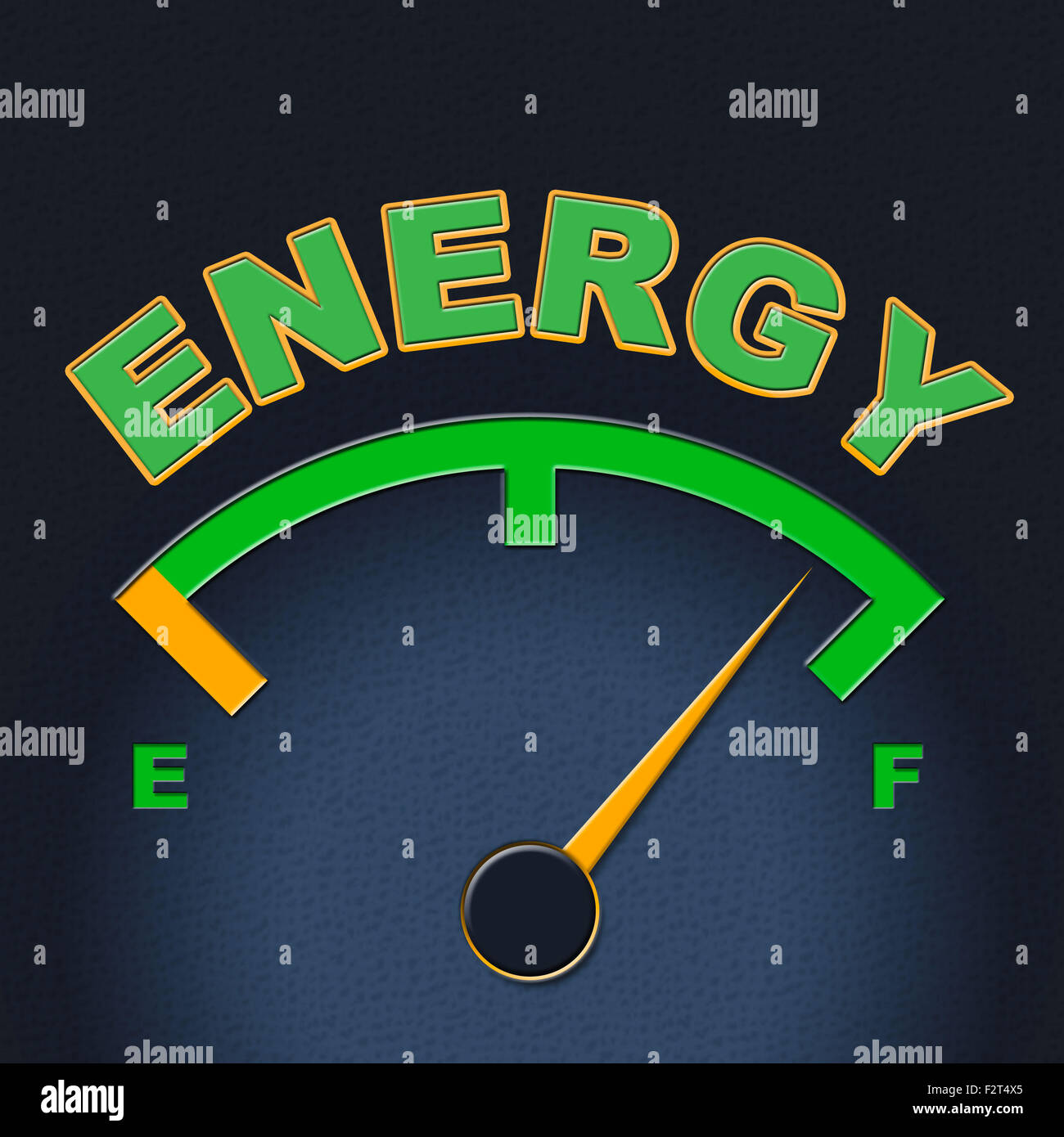 Energy Gauge Meaning Power Source And Mightiness Stock Photo Alamy