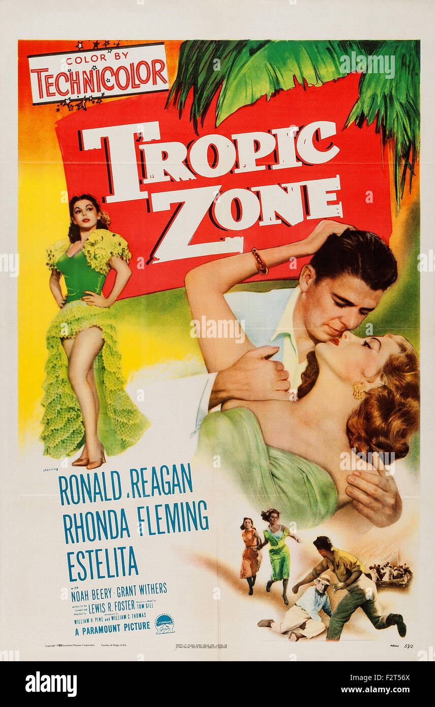 Tropic Zone - Movie Poster Stock Photo