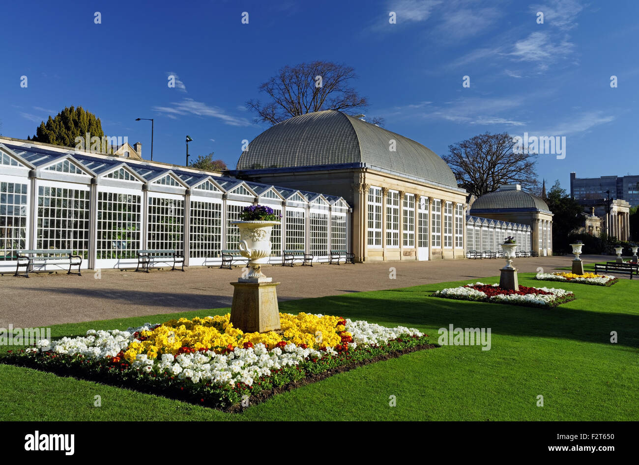 UK,South Yorkshire,Sheffield,Botanical Gardens & The Glass Houses Stock Photo