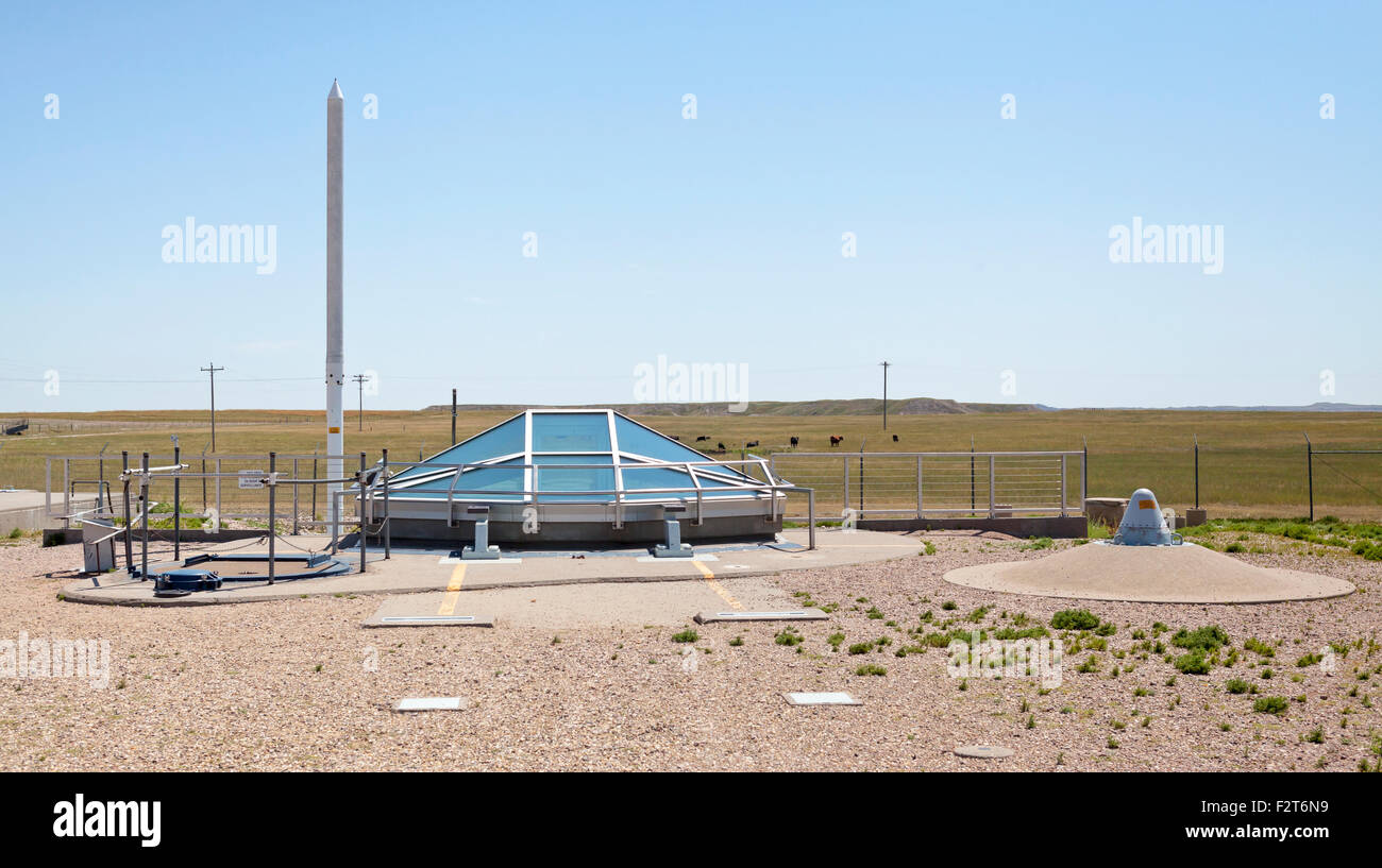 Minuteman Nuclear Missile National Historic Site South Dakota Stock Photo
