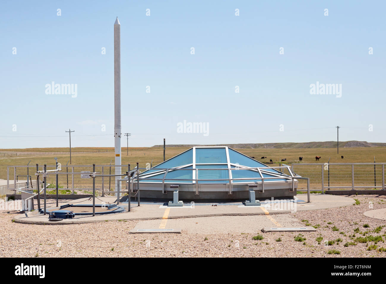 Minuteman Nuclear Missile National Historic Site South Dakota Stock Photo
