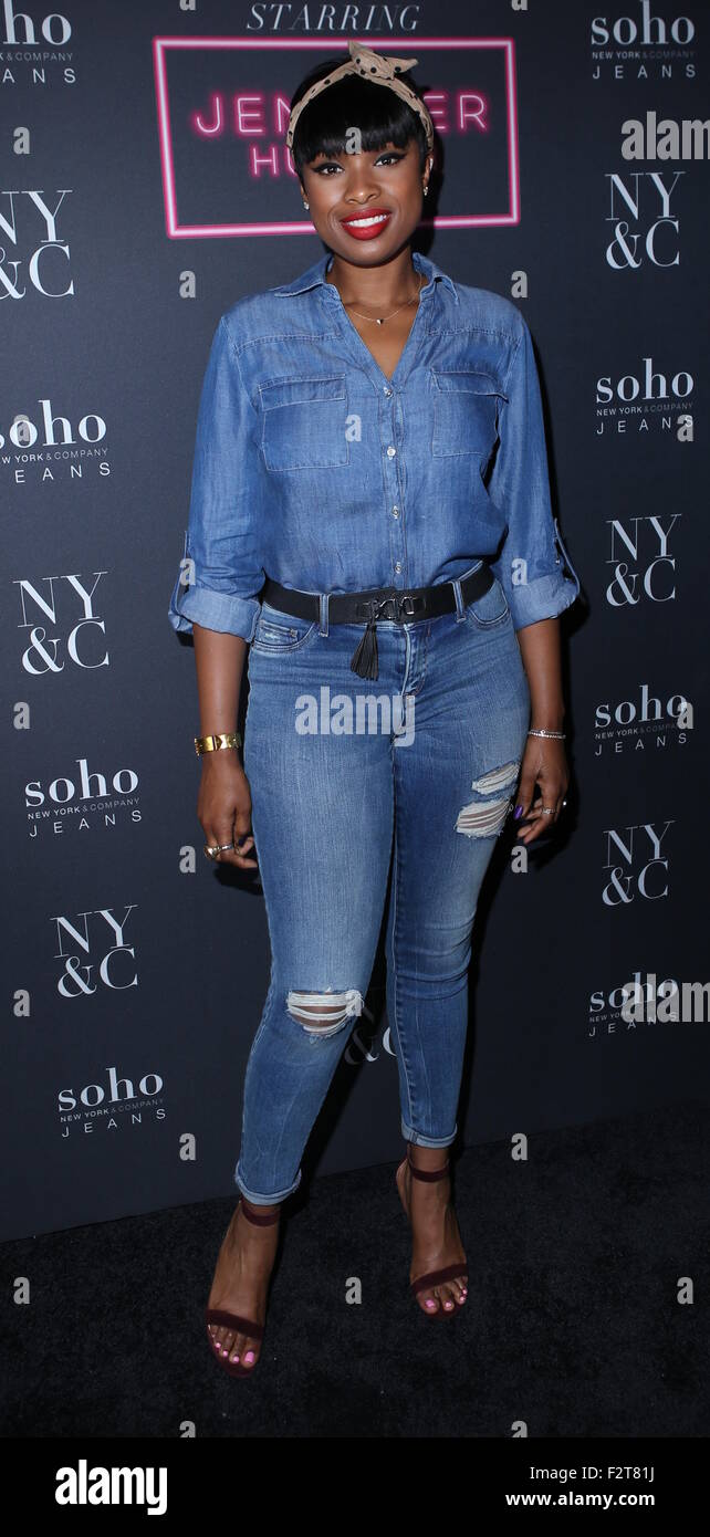 New York & Company Soho Jeans launch event at Marquee - Arrivals Featuring:  Jennifer Hudson Where: New York City, New York, United States When: 22 Jul  2015 Stock Photo - Alamy