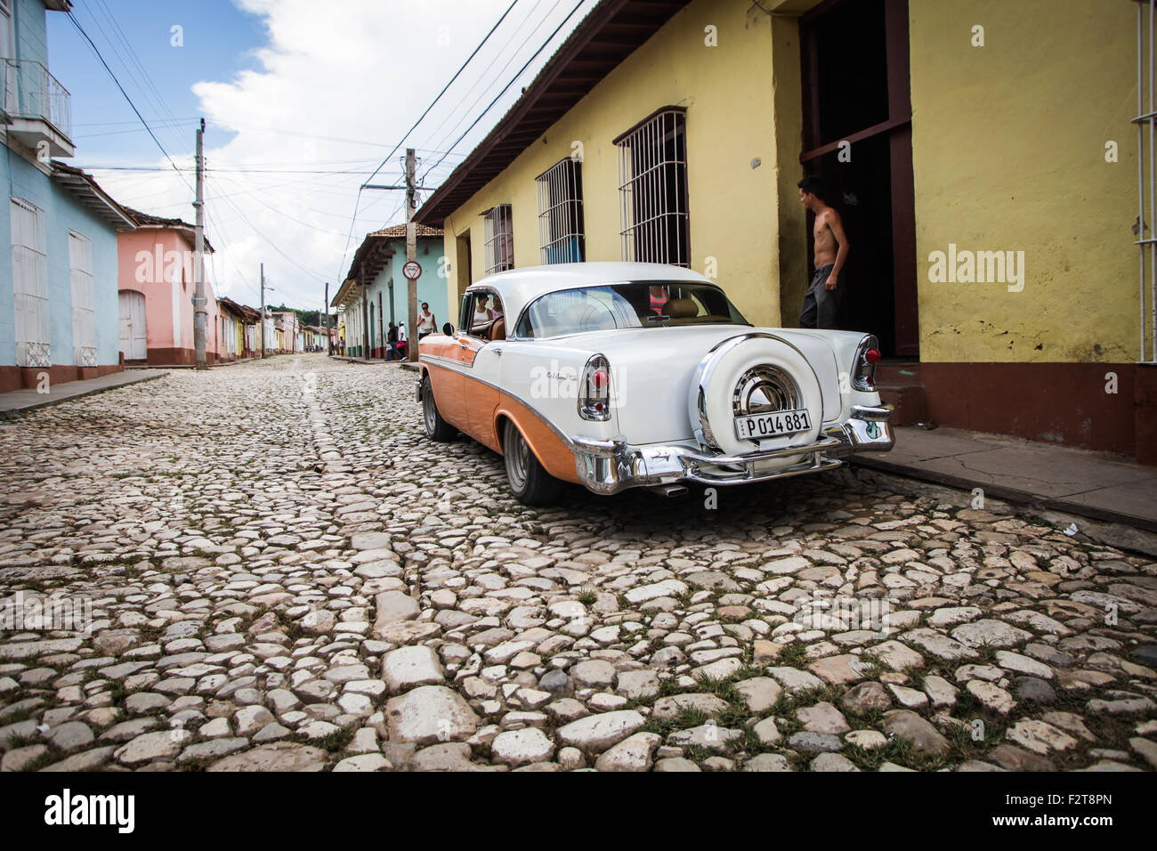 Classic Car Trinidad, Cuba Stock Photo Alamy
