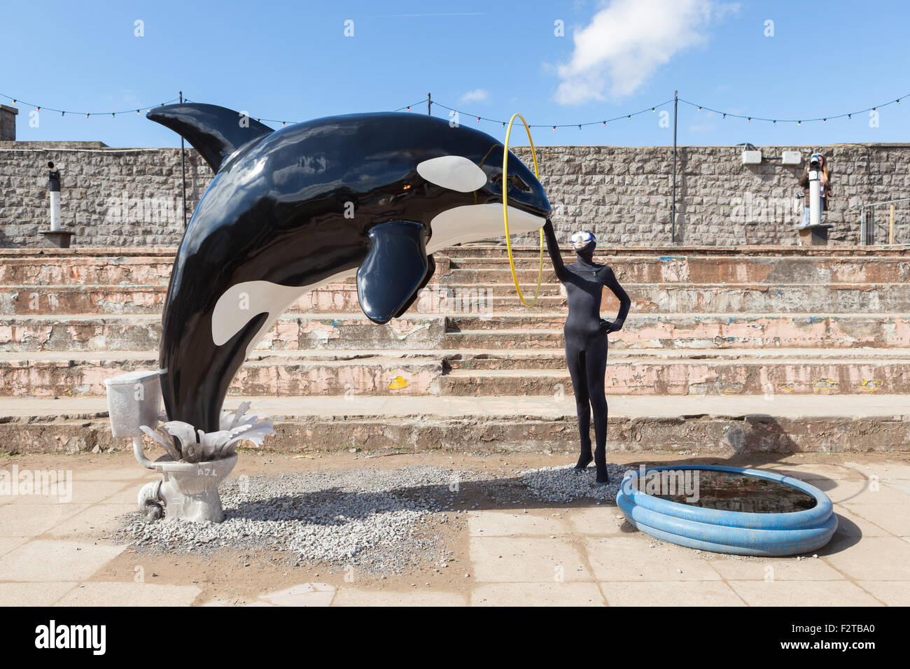 Dismaland Bemusement Park. WestonsuperMare Stock Photo Alamy