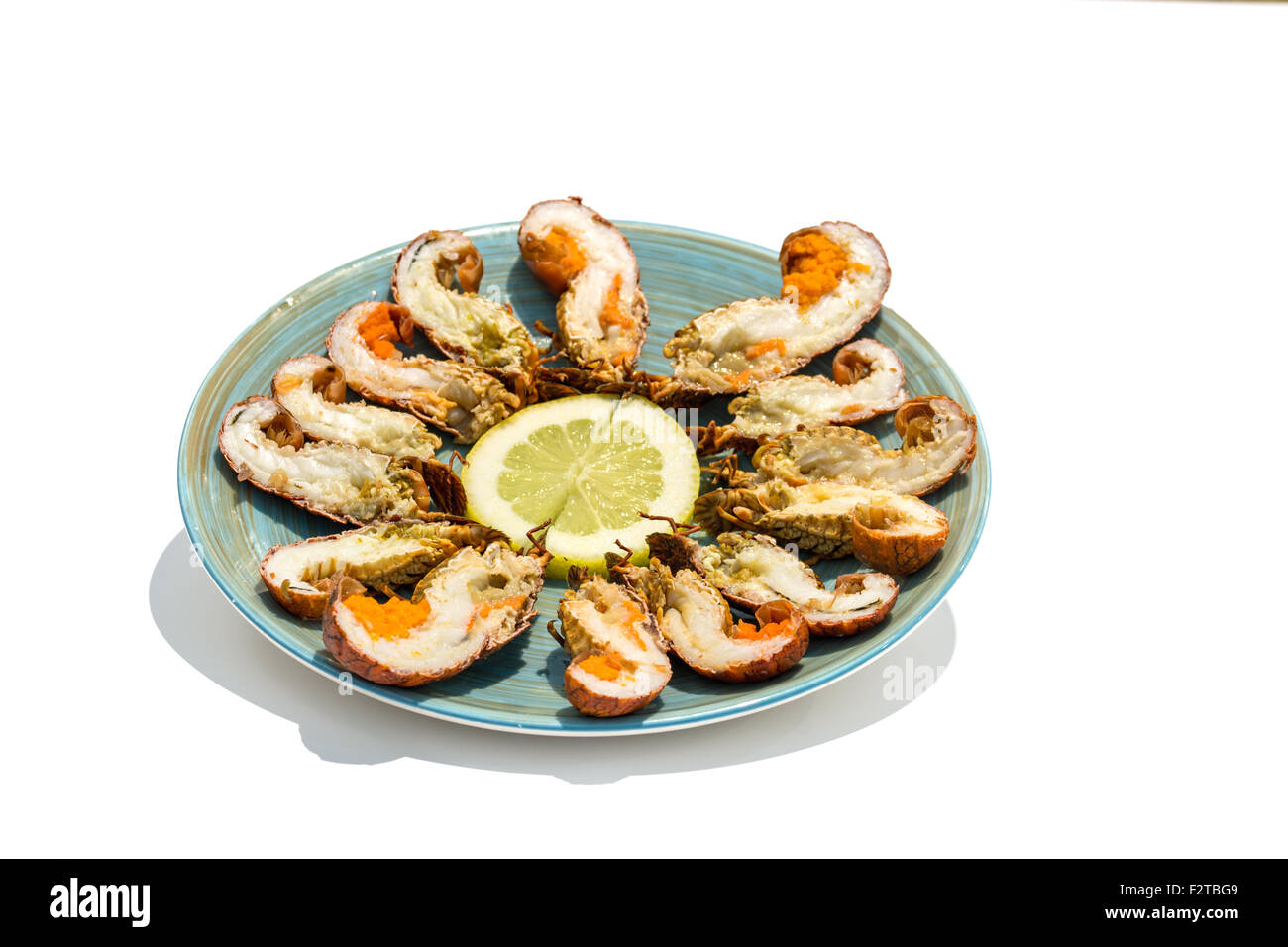 bruxas from cascais, portuguese seafood like mini lobsters Stock Photo ...