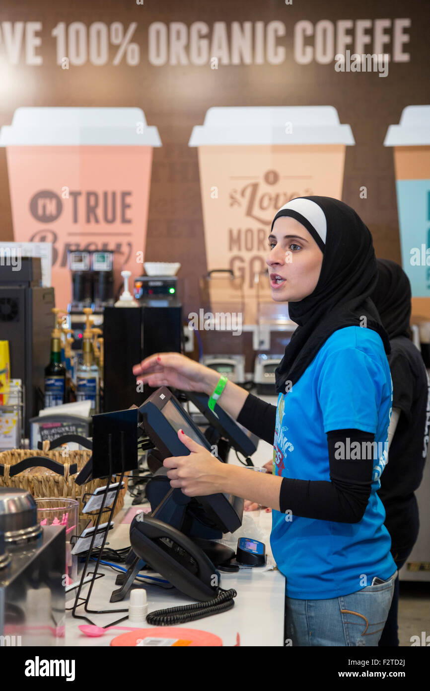 Muslim woman at work usa hi-res stock photography and images photo