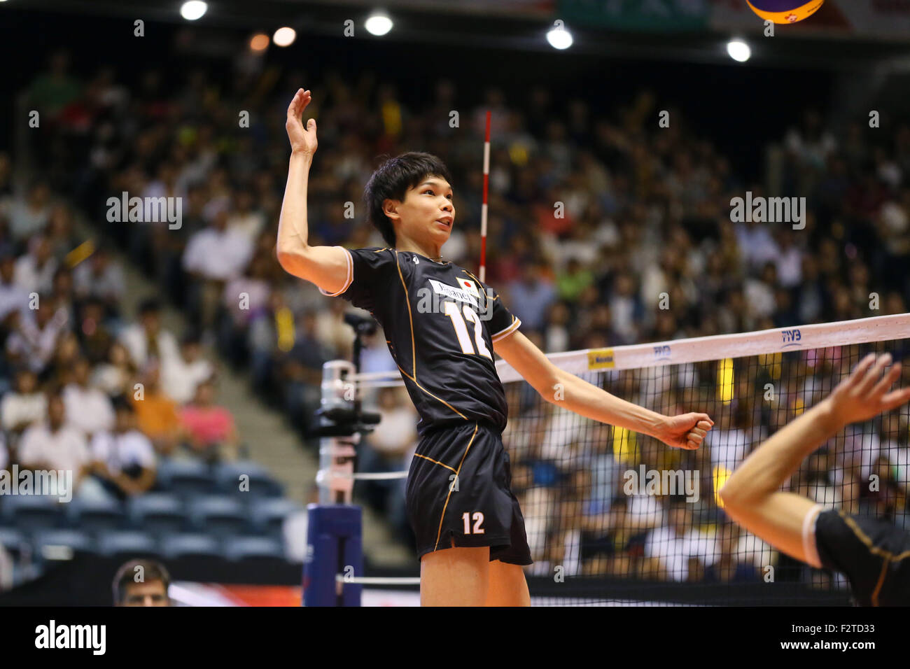 Tokyo, Japan. 22nd Sep, 2015. Akihiro Yamauchi (JPN) Volleyball FIVB