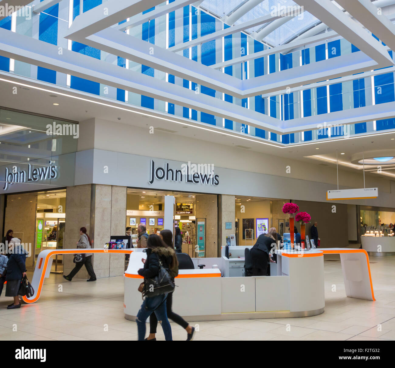 John Lewis store, Eldon square, Newcastle upon Tyne, England. UK Stock
